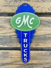 Vintage Gmc Trucks 10x5 Sales Service Dealership Gas Station Porcelain Oil Sign
