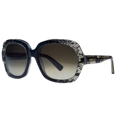 Valentino V678S Women's Lace Effect Sunglasses, 55mm, Grey Faded Lace
