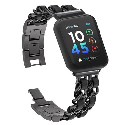 Compatible with ITOUCH AIR 4 Bands, 20mm, 24mm Quick 20mm size band, Black 