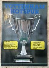 Tottenham Hotspur v Dundalk AFC Cup Winners Cup 2nd Rd Match Programme 04.11.81