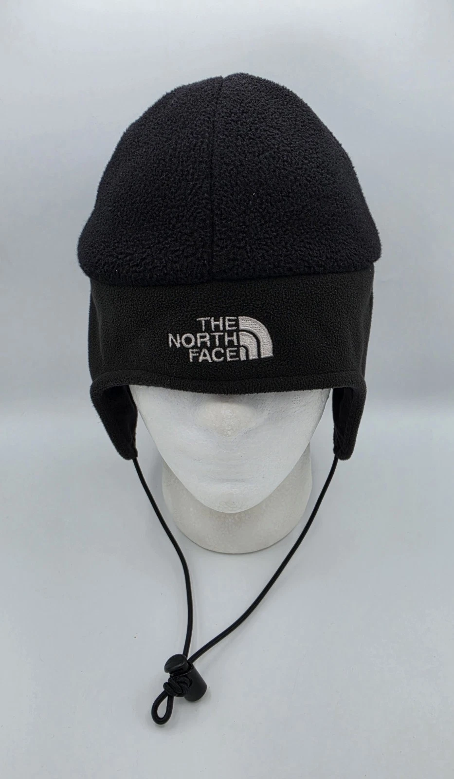 2010 The North Face GORE WINDSTOPPER Fleece Earflap Beanie Black Size L EUC