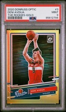 2020 Donruss Optic The Rookies Gold Prizm #3 Deni Avdija RC 6/10 Wizards PSA 9