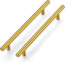 Gold Cabinet Handles 20 Pack 7-1/2 Inch Cabinet Pulls Brushed Brass Kitchen Cabi
