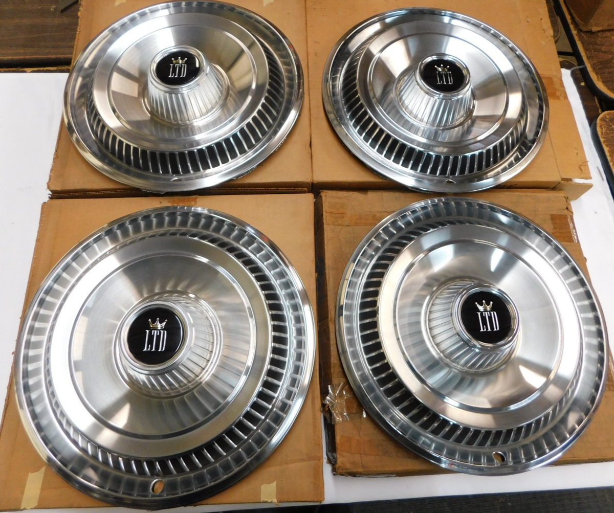 NOS OEM Ford 1967 Galaxie 500 LTD Wheel Covers Hub Caps Set | eBay
