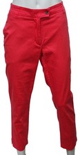 H M Ladies Girls 98 Cotton Tailored Red Trousers EU 40 Approx UK 14