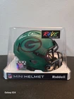 Ahman Green Signed Green Bay Packers Rave Mini Helmet JSA QR CODE as COA
