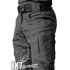 Men’s Waterproof Tactical Cargo Pants Multi Pocket Wear Resistant Outdoor Trouse