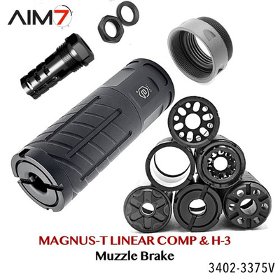 #ad AIM7 MAGNUS T Bravo 4″ Modular Assembly H 3 MUZZLE 1 2 x 28 9MM 22LR ONLY $139.00