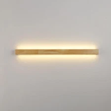 Battery Operated Wall Sconces Set of 2,Wood Rechargeable Wall Lights with Wir...