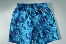 Vilebrequin Swim Suit Trunks Nautilus Tie Die Okochina Azur New XXL 36-38 Waist