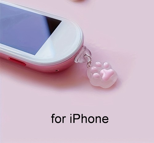 1PC Cute Cat Claw Phone Dust Plug Pendant For Phone Samsung Type-C Interface - 第 9/13 張圖片