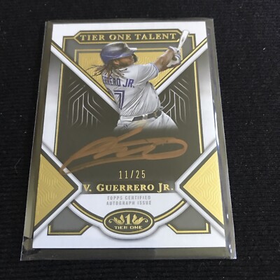 シングルカード Topps - 2023 Tier One Vladimir Guerrero Jr. 2023 Topps Tier One Vladimir Guerrero Jr Tier One Talent