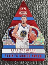 🔥KLAY THOMPSON 2017-18 CROWN ROYALE PANINI'S CHOICE AWARD RED REFRACTOR /75!🔥