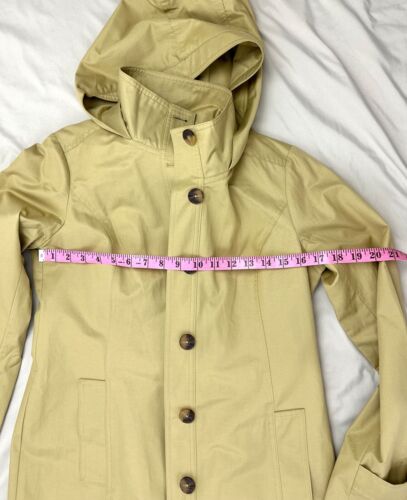 House of Harlow Women's Coat Color Yellow Mustard Pockets Hooded Mid Length XS - Picture 18 of 18