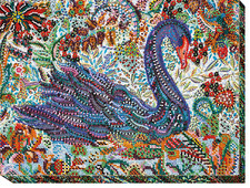 DIY Bead embroidery kit "At magic lake" 12.6"x9.4" / 32.0"x24.0 cm, Abris Art