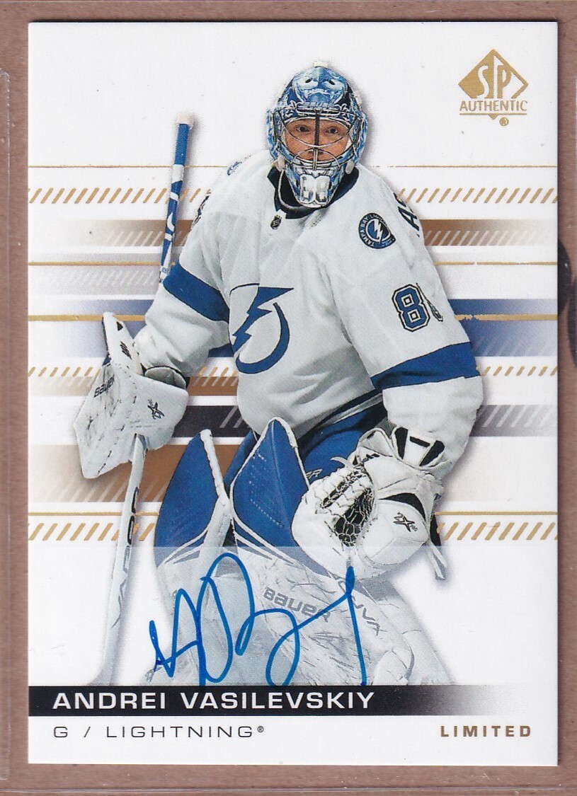 2019-20 SP Authentic Limited Autographs #75 Andrei Vasilevskiy AUTO - LIGHTNING