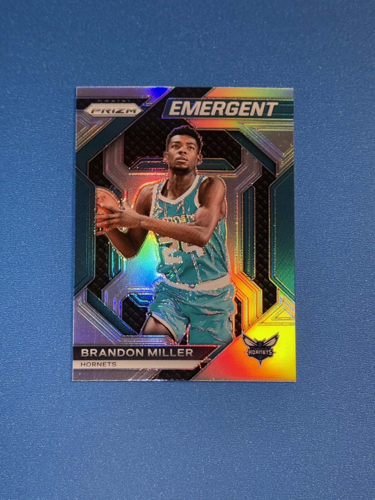 2023-24 Prizm Emergent Prizm Silver Brandon Miller Rookie RC #17 Hornets