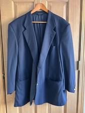 BURBERRY James Davis Suit Blazer Wool Navy Blue