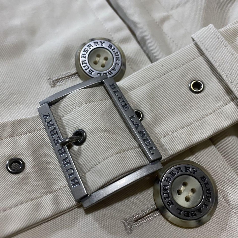Burberry Blue Label coat short, Nova check, belt, mint condition eBay