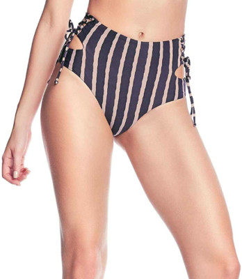 Maaji Purple Acai Smoothie Reversible Swimsuit Bottoms Women's Size M L3428