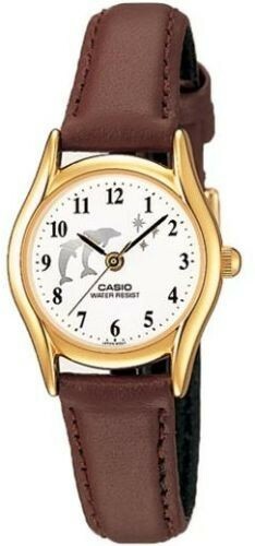 Casio Quartz Analog Leather Strap Ladies Watch LTP-1094Q-7B9