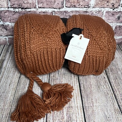 chunky blanket rust knit blanket