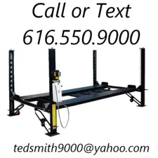 New Best Value Professional 8,000 lbs. 8K XLT HD 4-Post Auto Lift - Loaded !!