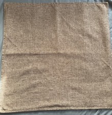 Two Madizz 24  X 24  Square Brown Polyester Weave Zipper Pillow Cases Covers