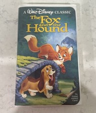 RARE Black Diamond Edition The Fox and the Hound VHS Tape - Walt Disney Classics