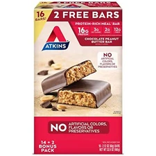 Atkins peanut SNACK FOOD BAR 15 count