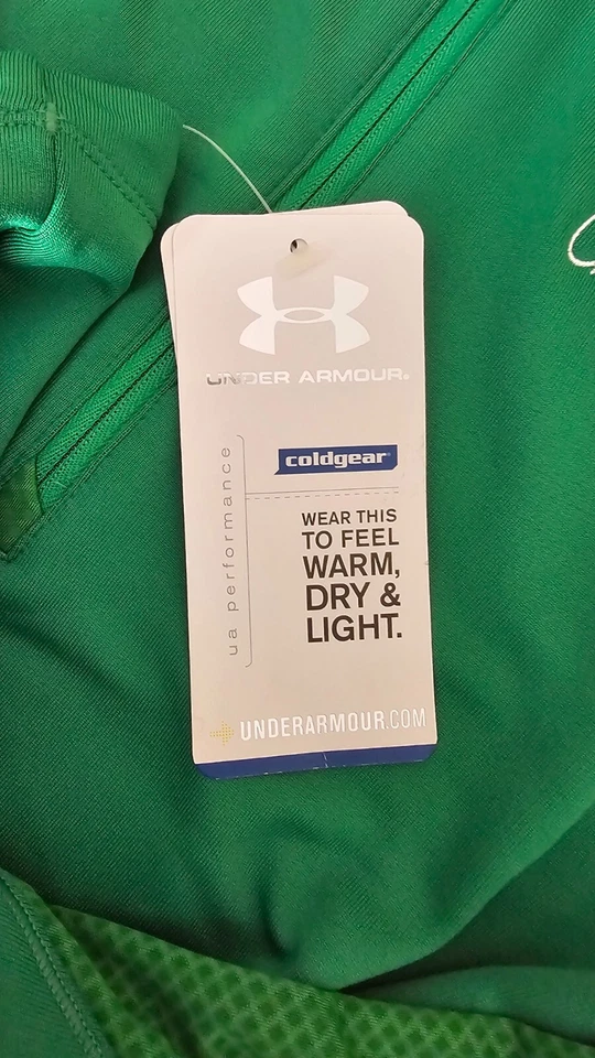 Suéter Under Armour ColdGear Verde Cuarto Cremallera - XL, Semi-Ajustado Foto 2 de 4