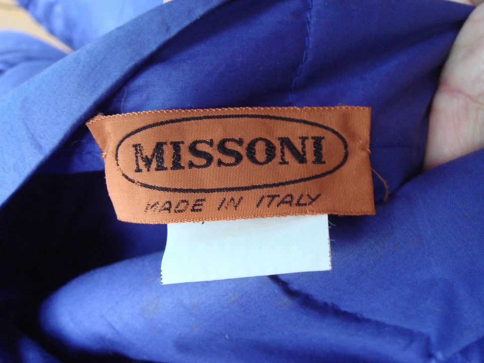 ABRIGO REVERSIBLE MISSONI, LANA TEJIDA MULTICOLOR SUAVE, ACOLCHADO, HECHO EN ITALIA Foto 4 de 4