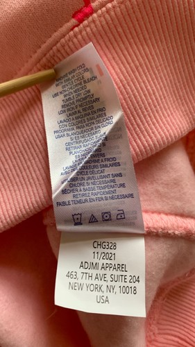 CHAMPION Athletic Wear Girls Youth Hoodie Sweatshirt Medium Pink Candy NEW - Picture 9 of 11