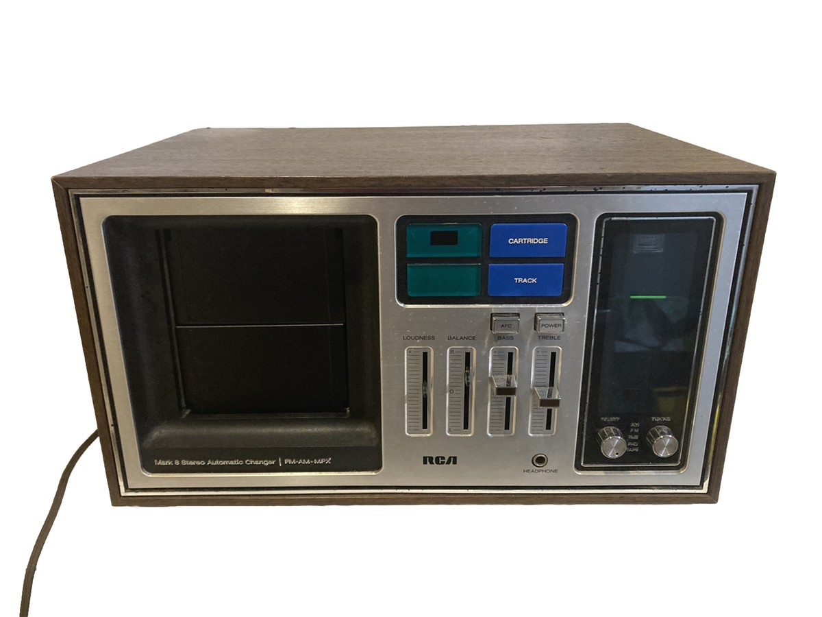 VINTAGE RCA MARK 8 STEREO AUTOMATIC CHANGER FM-AM MPX 8 TRACK 