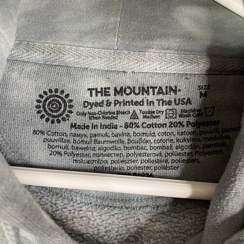 The Mountain Moose Sweatshirt Adult Medium M Green Tie Dye Sweater Forest Hoodie - Picture 9 of 11