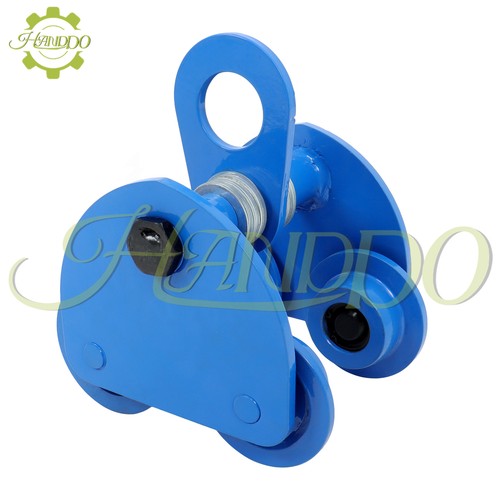 Manually Trolley 1 Ton | 2200LBS Capacity Steel Push Beam Trolley Blue - Picture 9 of 12