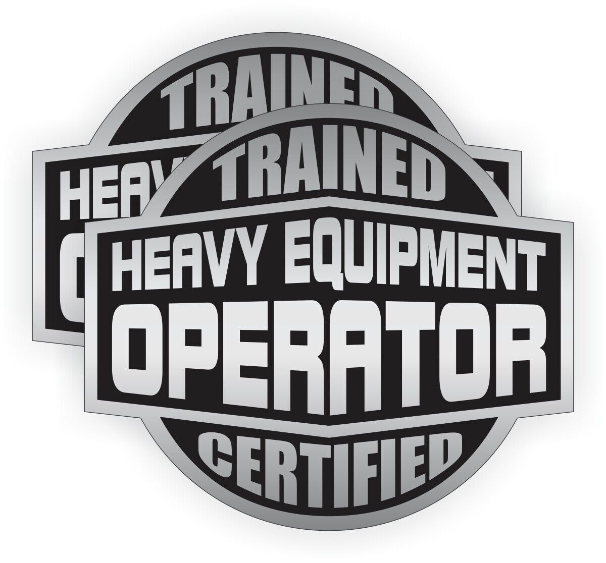 Operator Trained Certified Hard Hat Sticker Decal