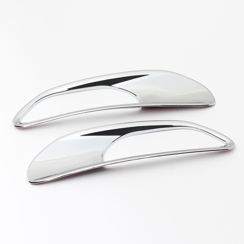 PAS Chrome Daytime Running Light Cover DRL Lamp Trim For 2016 2017 Jeep Renegade - Picture 1 of 1