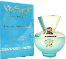 VERSACE DYLAN TURQUOISE POUR FEMME EAU DE TOILETTE SPRAY 1.7 Oz / 50ml BRAND NEW