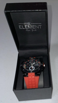 Element New York Men's Watch Black/Red NEW BUT NEEDS BATTERY