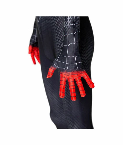 Miles Morales Spiderman Jumpsuit Kids/Adult Costume Cosplay Mask+Bodysuit110-190 - Picture 7 of 13