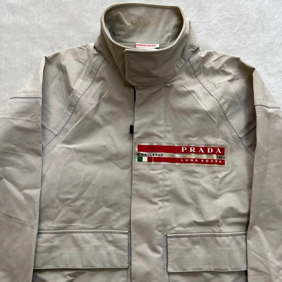 Prada Sport Luna Rossa Goretex Jacket Off-white ivory Used From Japan