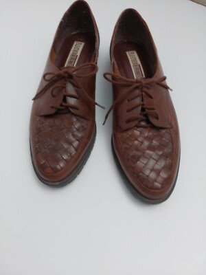 The Leather Collection 9719 Brown Leather Loafers Braided  display picture 3