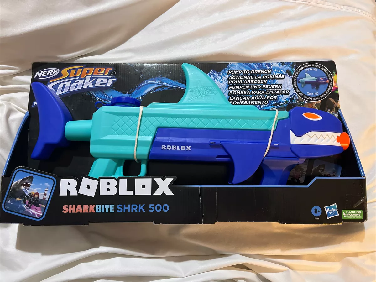 NERF Roblox SharkBite SHRK 500, Super Soaker Shark Bite. NIB