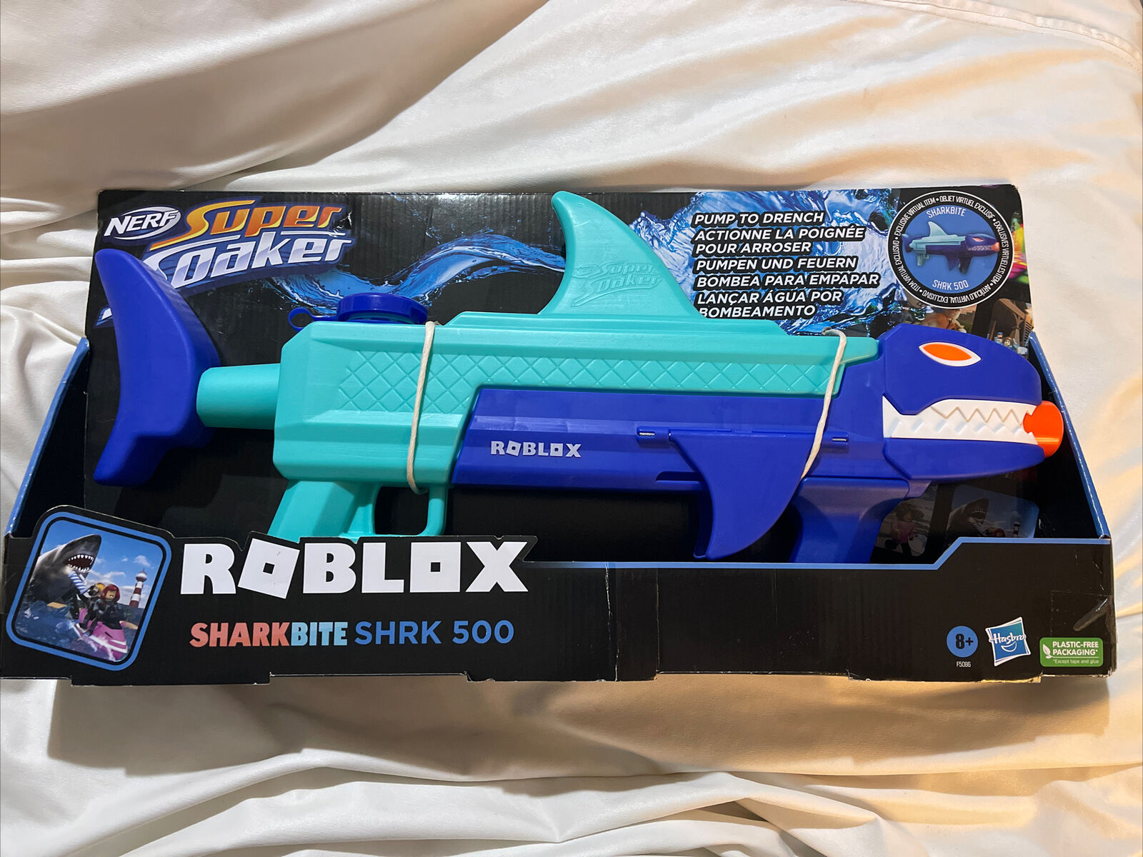 NERF Super Soaker Roblox SharkBite: SHRK 500 Water Blaster