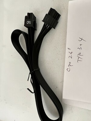 Corsair Type 3/4 CPU POWER CABLE  for PSU RM/CX/HX/SF/TX/CS/TX/AX 26'' 