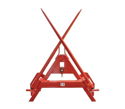 Gorilla Bale Handler Fork Folding Three Point Bale Spike CAT2 2x1100mm 800kg