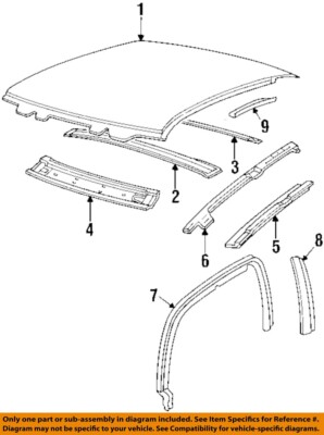GM OEM 92-98 Achieva Roof Roof Components-W'shield Header 22597814