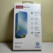 NEW ZAGG InvisibleShield Glass XTR2 Screen Protector Apple iPhone 14 Pro -SEALED