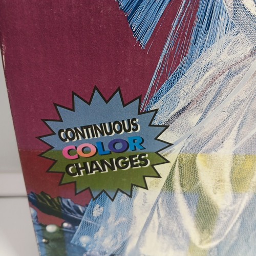 12” Fiber Optic Angel Tree Topper Figurine Table Top Continous Color Changes - Picture 3 of 20
